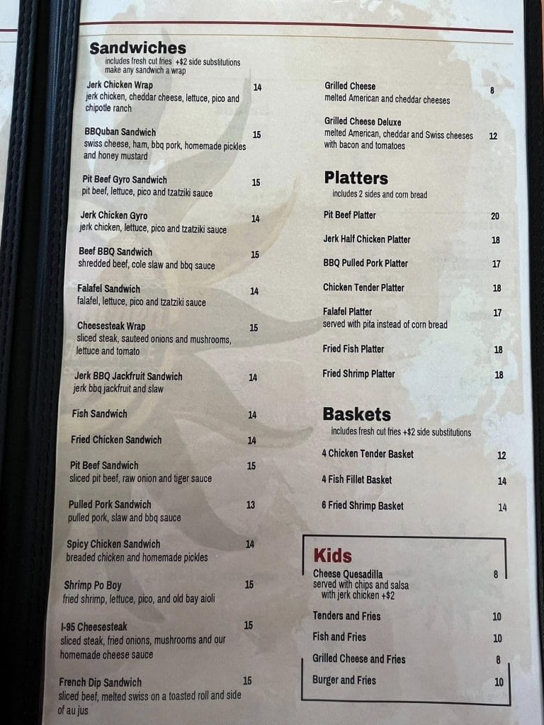 Dedi's Kitchen Menu 2